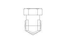 Racor roscado acodado L 28/28 St DIN2353