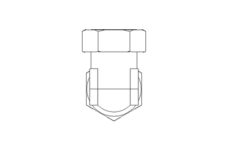 Racor roscado acodado L 28/28 St DIN2353