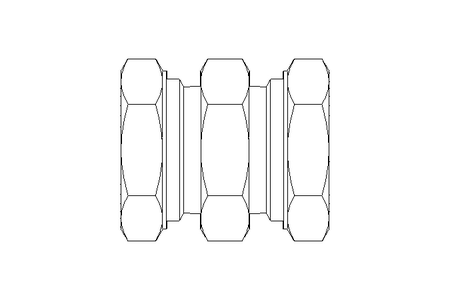 Pipe screw connector L 28/28 St-Zn