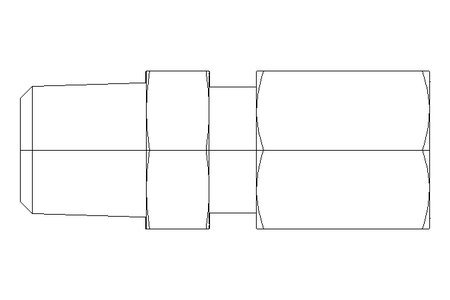 Raccordo a vite per tubo LL 4 M8x1