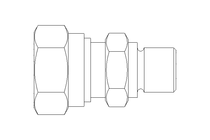 Pipe screw connector L 8 G1/8" St-Zn