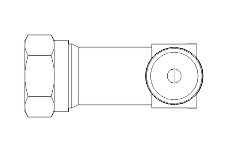 Raccord de tube LL 4 M8x1 St-Zn gelbchr.