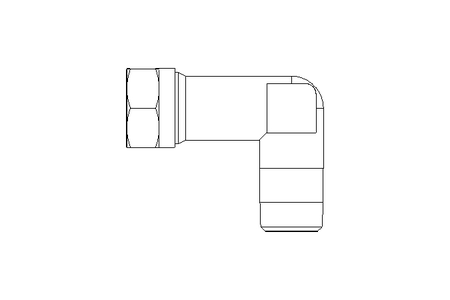 Pipe screw connector LL 4 M8x1