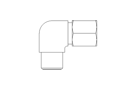 Conector roscado p/ tubos LL 6 M10x1