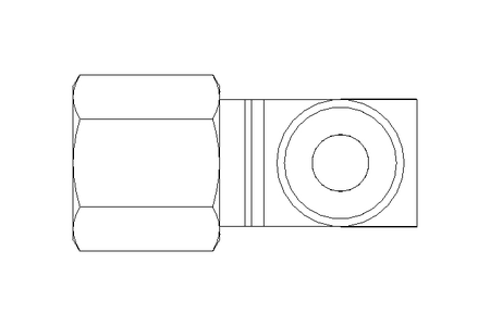 Conector roscado p/ tubos LL 6 M10x1