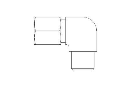 Raccordo a vite per tubo LL 6 R1/8"