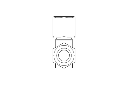 Threaded elbow connector LL 6/6 1.4571