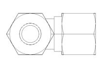 Threaded T-connector L 10/10/10 St-Zn