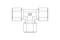 T-Verschraubung L 10/10/10 St-Zn DIN2353