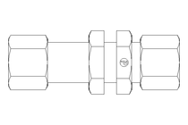 Threaded bulkhead connector L 10/10