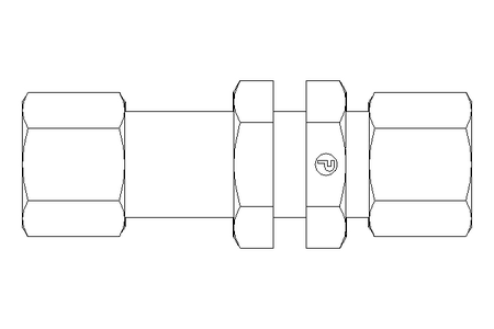 Thread. bulkhead connect. L 10/10 1.4571