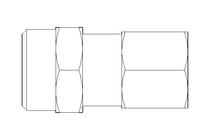 Raccord de branchement L 8 G1/4" 1.4571