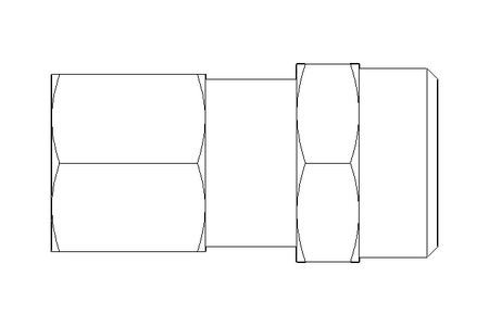 Raccord de branchement L 8 G1/4" 1.4571