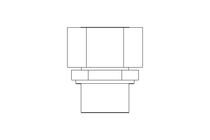 Connecting piece L 22 G3/4" St-Zn