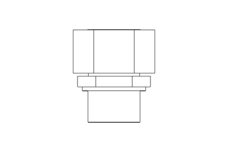 Manchon fileté L 22 G3/4" St-Zn DIN3865