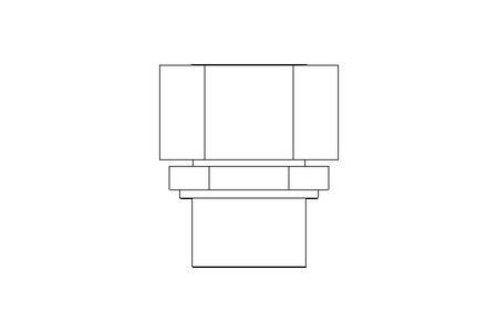 Manchon fileté L 22 G3/4" St-Zn DIN3865