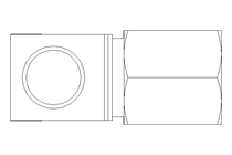 Raccord de tube LL 6 M6x1 St-Zn DIN2353