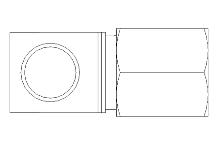 Raccord de tube LL 6 M6x1 St-Zn DIN2353