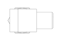 Raccordo a vite per tubo LL 6 M6x1 St-Zn