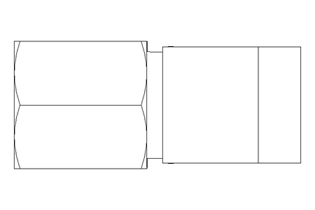 Raccord de tube LL 6 M6x1 St-Zn DIN2353