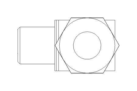 Raccord de tube LL 6 M6x1 St-Zn DIN2353