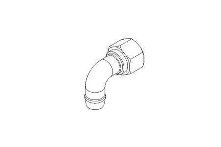 Pipe screw connector LL 6 M8x1 St-Zn