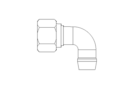 Raccordo a vite per tubo LL 6 M8x1 St-Zn