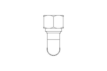 Raccordo a vite per tubo LL 6 M8x1 St-Zn