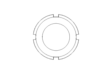 Slotted nut F DN32 1.4301 DIN11851