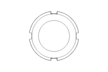 Slotted nut F DN40 1.4404 DIN11851