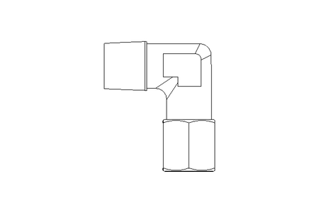 Raccordo a gomito 8 R1/4" Niro