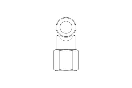 Threaded elbow connector 8 R1/4"