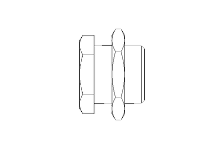 Raccord passe-cloison G1/8" Ms-Ni