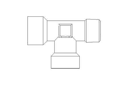 Conector T 2070 3/8-3/8