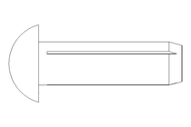 Grooved drive stud ISO8746 3x10 A2