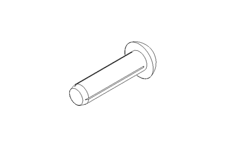 Grooved drive stud ISO8746 3x12 A2