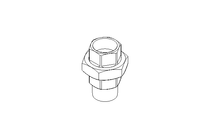 Threaded connector U2 R1"&Rp1" GJM-Zn-Zn