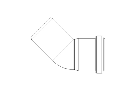 Bogen 45 Grad NW 50 HTB22705