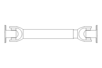 Universal joint shaft D=58 L1=310 L2=390