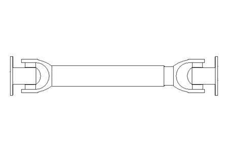 Universal joint shaft D=58 L1=310 L2=390