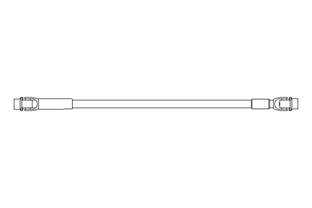 Universal joint shaft D=40 L1=930 L2=