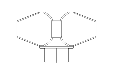 Kreuzgriff E80 M12x43