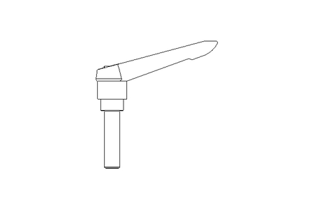 Klemmhebel M16x60 Gr.5 verstellbar