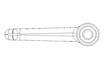 Klemmhebel M6x40