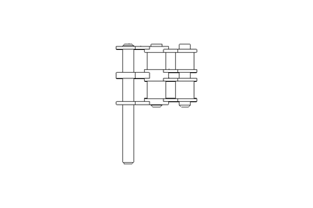 Zweifachrollenkette 12B-1 357 Gl D513