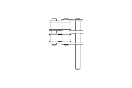 Zweifachrollenkette 12B-1 357 Gl D513