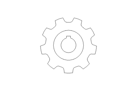 Roda de acionamento Z=9 D=30