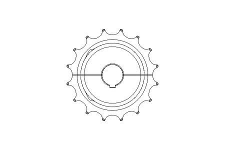 RUEDA DE CADENA     Z=16 D=30