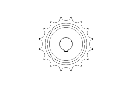 RUEDA DE CADENA     Z=16 D=30