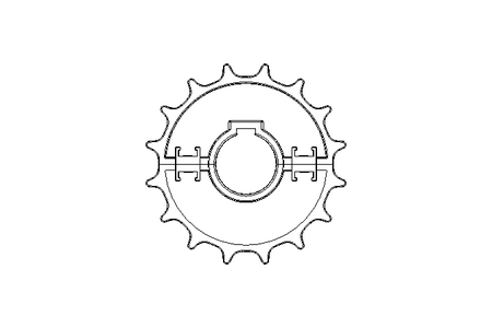 ЦЕПНОЕ КОЛЕСО Z=16 D=40 РА